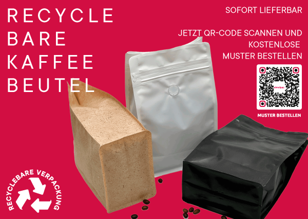 Muster von recyclingfähigen Kaffeeverpackungen bestellen - simulpac Verpackungen